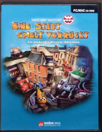 Eine Stadt spielt verrückt - Ein packendes Wissens-Adventure PC/MAC 2x CD-ROMs tandem Verlag/Welt der Wunder GmbH 2003