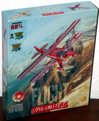 Flight Unlimited - PC Version komplett in Deutsch von Looking Glas/Softgold OVP 1995