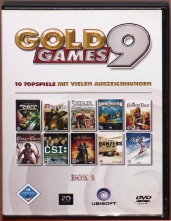 Gold Games 9 Spielesammlung 10 Topspiele Box1, The Bards Tale, Tom Clancys Splinter Cell, Chaos Theory DVD Ubisoft 2005