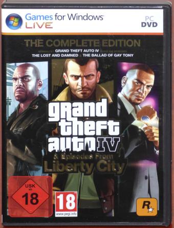 Grand Theft Auto IV The Complete Edition inkl. Episodes from Liberty City 4 PC DVDs inkl. Stadtplan & Reiseführer Take Two GmbH/Rockstar Games Inc. 2010