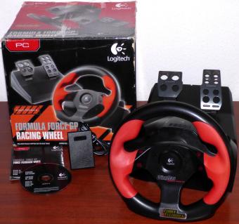 Logitech Formula Force GP Racing Wheel PC USB Force Feedback Lenkrad OVP