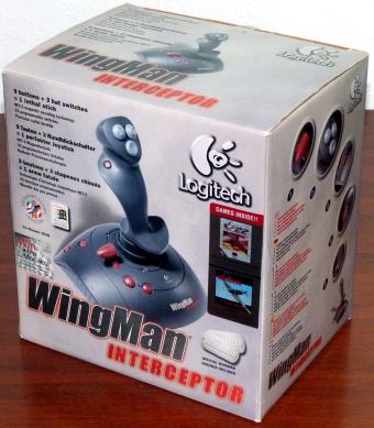 Logitech WingMan Interceptor Joystick 9 Buttons 3 Hat-Switches MN: J-YG8 PN: 863147-0000