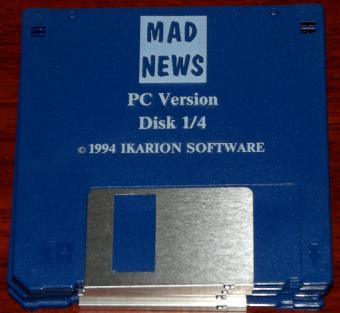 Mad News - 4 Disketten PC Version von Ikarion Software 1994