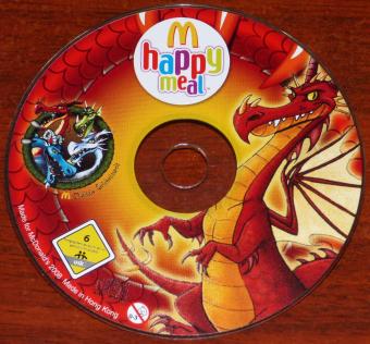 McDonald's happy meal Digitale Erlebniswelt roter Drache CD-ROM Hong-Kong 2008