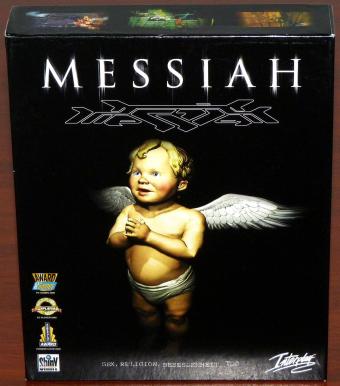 Messiah - Sex, Religion, Besessenheit, Tod inkl. Game-Zeitungs Berichte & Update-CDs OVP in Bigbox, ShinY/Interplay 1999