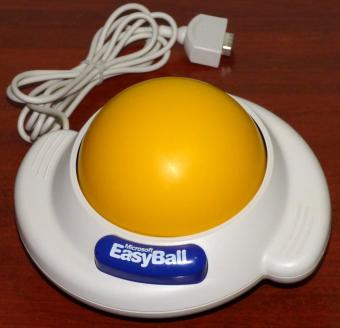 Microsoft EasyBall Version 1.0 Part-No. 67042 FCC-ID: C3KPEB1 RS232 ca. 10cm Serial-No. 7838 Gold Award from the Industrial Designers Society of America (IDEA) 1996