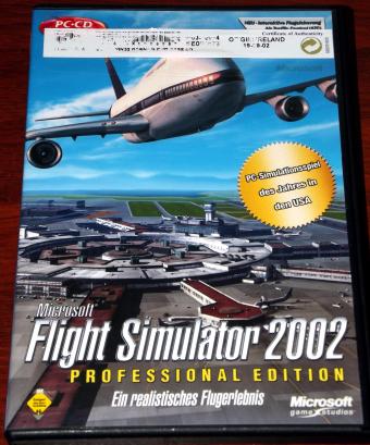 Microsoft Flight Simulator 2002 Professional Edition auf 3 CDs