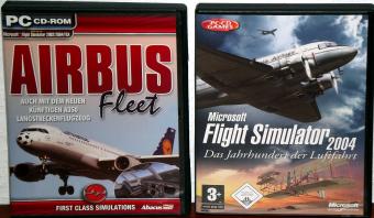 Microsoft Flight Simulator 2004 inklusive Airbus Fleet Add-on CD