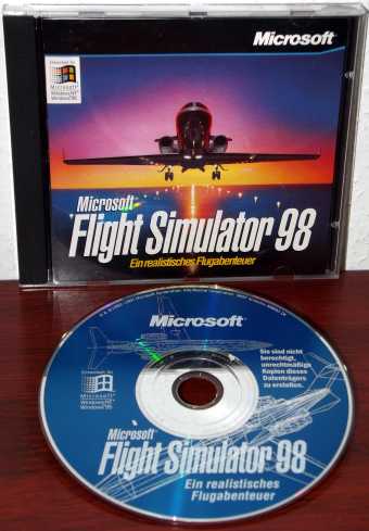 Microsoft Flight Simulator 98 CD mit Cover