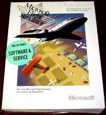 Microsoft Flight Simulator Vers. 4.0 - DOS 720kb Disketten 1992