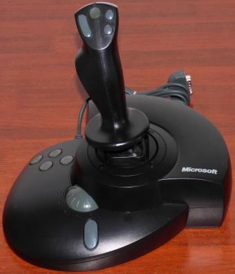 Microsoft SideWinder Force Feedback Pro Joystick inkl. Netzteil, Treiber-CD, Handbuch & Bonus Spiel: 3D-Auto-Combat-Simulation Interstate 76 PC CD-ROMs ActiVision Inc. 1997