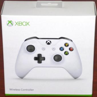 Microsoft XBOX Bluetooth Wireless Controller Model-No: 1708 White, Date 1839 OVP