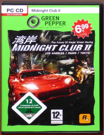 Midnight Club II Los Angeles/Paris/Tokyo PC CD-ROM Rockstar Games 2008