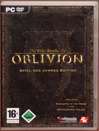 Oblivion The Elder Scrolls IV Spiel des Jahres Edition inkl. Knights of the Nine und Shivering Isles PC DVDs & Landkarte Bethesda/2K Games 2007