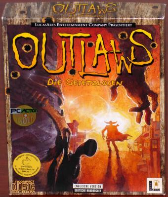 Outlaws - Die Gesetzlosen PC CD-ROMs Englische Version inkl. Deutsche Handbücher Lucas Arts Entertainment Company/Softgold Bigbox 1997
