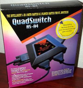 QuickJoy AS-A4 intelligenter Quad Auto-Switch, 4-in-1 PC Gameport-Controller
