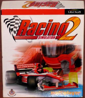 Racing Simulation 2 Multiplayer, Empfohlen von Kai Ebel, mit 17 Grand Prix Rennstrecken, for Voodoo2 in OVP UbiSoft 1998