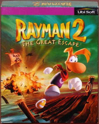 Rayman 2 The Great Escape PC CD-ROM inkl. Handbuch & Landkarte 3Dfx OVP/Bigbox Ubisoft 1999