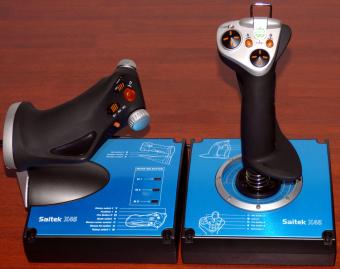 Saitek X45 Pro Flight Digital Joystick & Throttle USB Art-No. J24C 2001