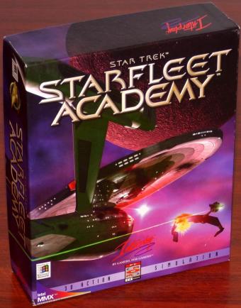Star Trek Starfleet Academy 3D Action Simulation 5 PC CD-ROMs inkl. Ausbildungshandbuch für Kadetten & Lerntafel OVP in Bigbox Paramount Pictures/Interplay Productions 1997