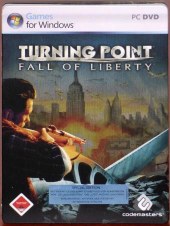 Turning Point - Fall of Liberty Special-Edition PC DVDs in Steel-Book, Limited-Artwork Soundtrack & Timeline Codemasters 2006