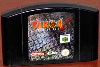 Turok 2 Seeds of Evil N64 Game Pak Akklaim/Nintendo 1997