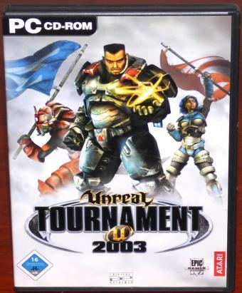 Unreal Tournament 2003 auf 3 PC CD-ROMs Win98/XP Epic Games/ATARI