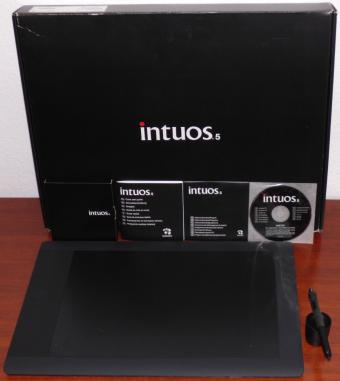 Wacom Intuos 5 touch Large, Pen Tablet Model: PTH-850 USB inkl. Grip Pen & Software-CD OVP