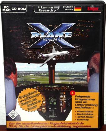 X-Plane 6 Flugsimulator, PC/MAC CD-ROM, Laminar Research 2001