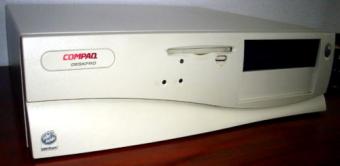 Compaq DeskPro 2000 PC, Intel Pentium 133MHz CPU, 48MB RAM, 1,6GB Maxtor HDD, LTN-486S CD-ROM, Cirrus Logic on-Board Grafik, 1996